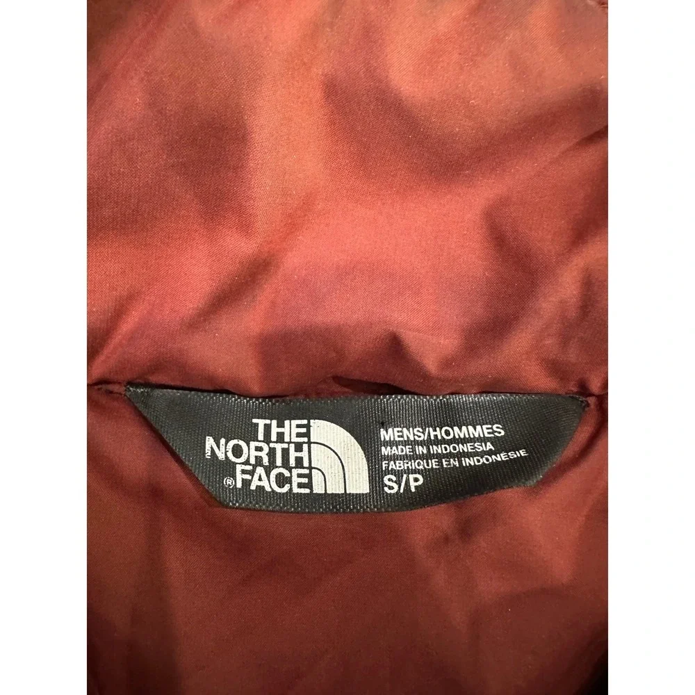 The North Face Mens‎ Burnt Orange Quilted Insulated Puffer Jacket Small S/P